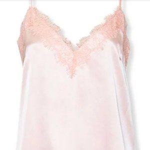 Forever 21 satin lace trim pink cami size Medium